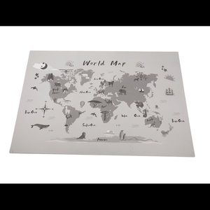 EVA Foam 100% Non-Toxic ‘Contemporary World Map Non-Slip Soft Play Mat’